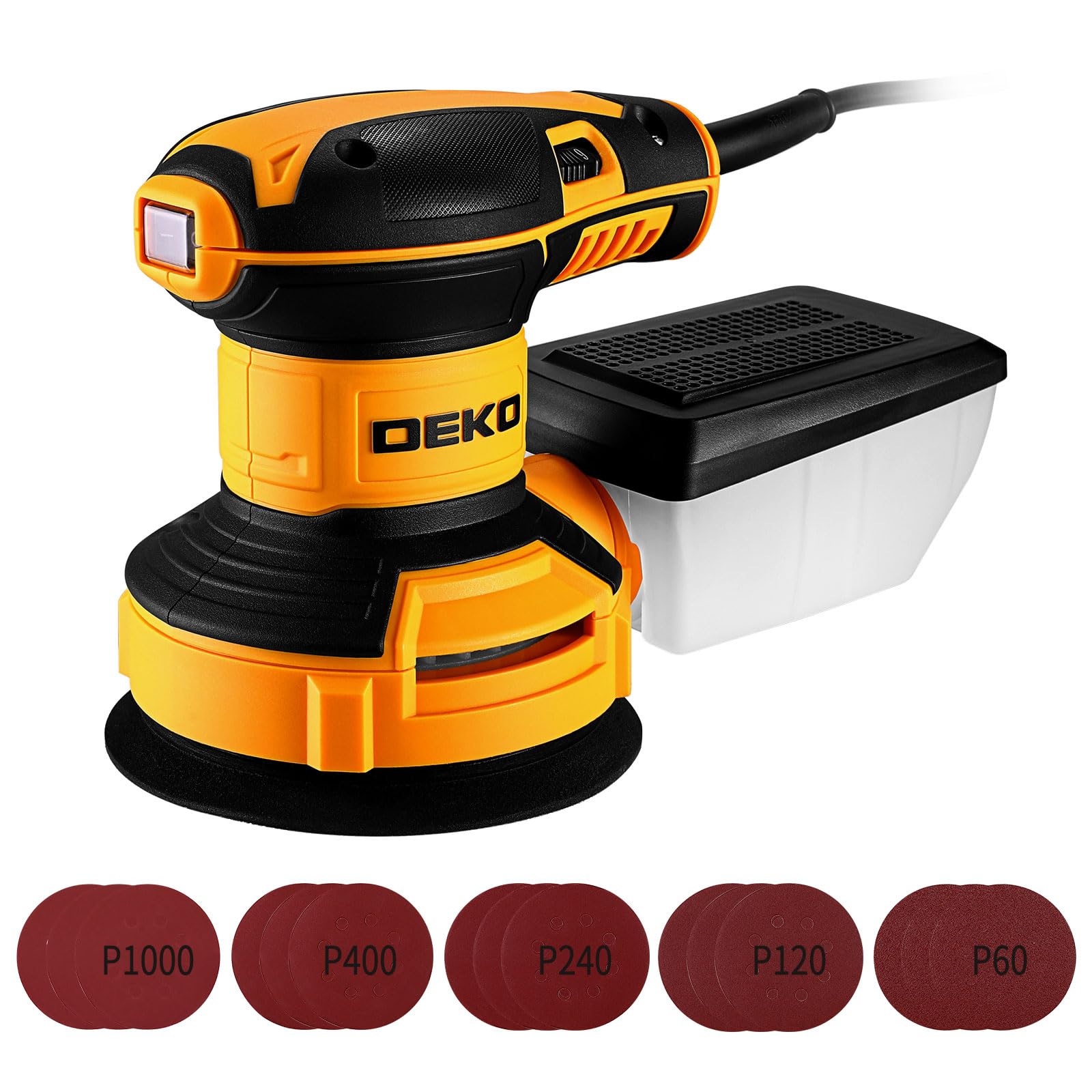 Amazon | DEKOPRO ランダムサンダー 電動 サンダー 300W 14000RPM 電動